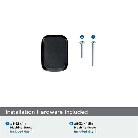 AMEROCK Revitalize 1-1/4" Length Rectangle Cabinet Knob in Black Bronze BP55340BBR Hardware