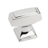 AMEROCK Mulholland Rectangle Cabinet Knob in Polished Chrome (+2 Sizes)