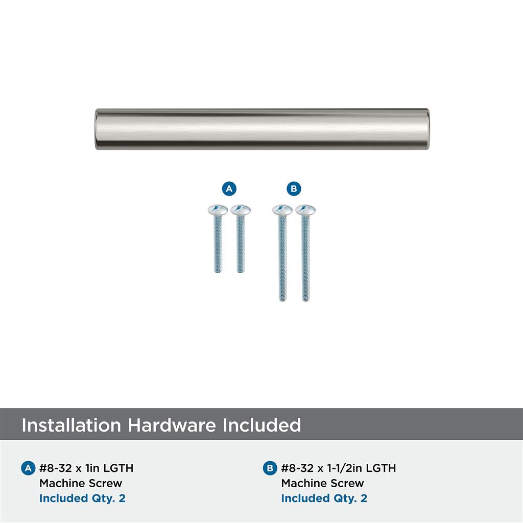 AMEROCK Versa Handle Cabinet Pull in Satin Nickel (+8 Sizes)