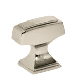 AMEROCK Mulholland Rectangle Cabinet Knob in Polished Nickel (+2 Sizes)