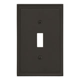 AMEROCK Mulholland Toggle Switch Wall Plate in Black Bronze (+3 Styles)