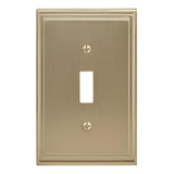 AMEROCK Mulholland Toggle Switch Wall Plate in Golden Champagne (+3 Styles)