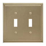 AMEROCK Mulholland Toggle Switch Wall Plate in Golden Champagne (+3 Styles)