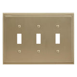 AMEROCK Mulholland Toggle Switch Wall Plate in Golden Champagne (+3 Styles)