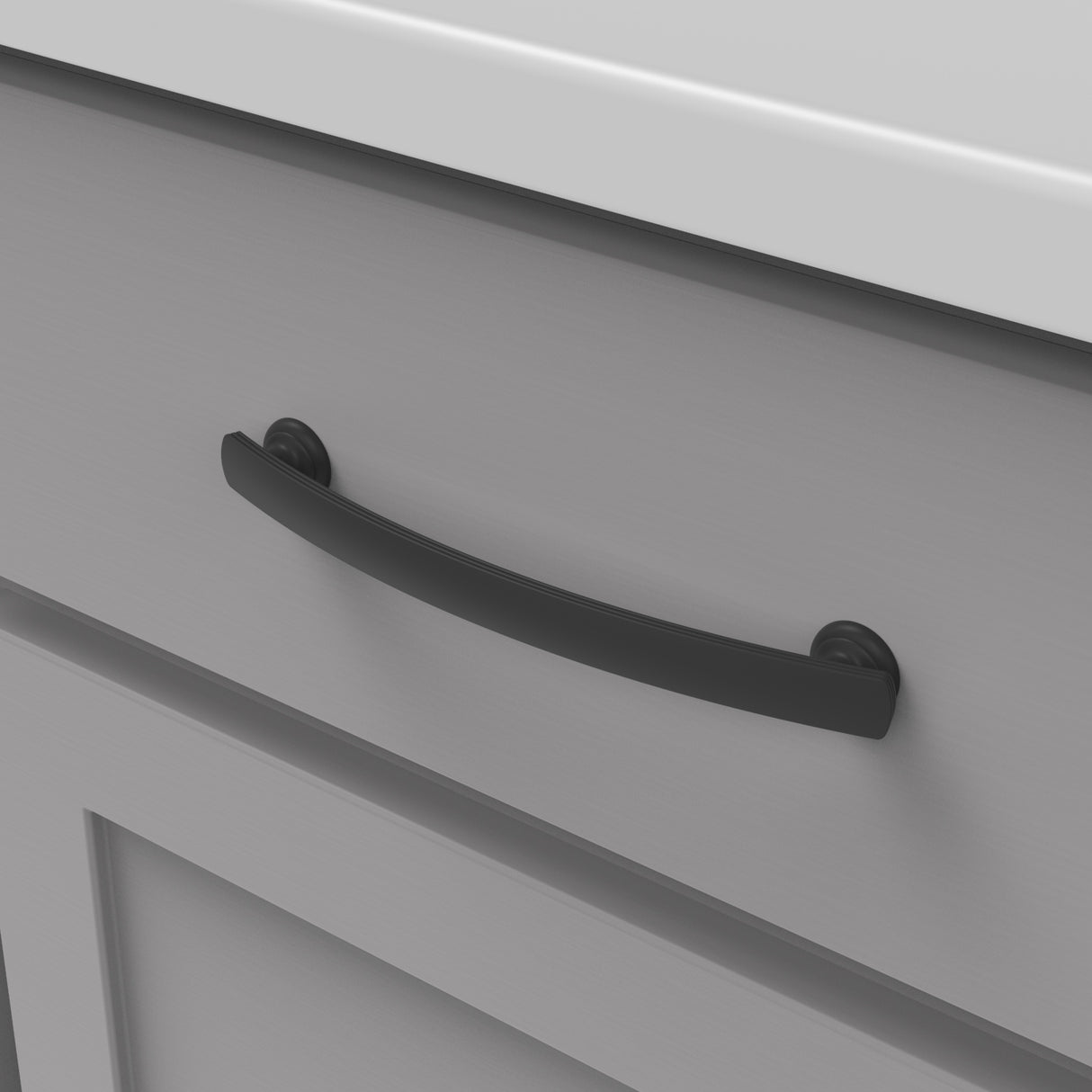 HICKORY American Diner Handle Cabinet Pulls in Matte Black (+7 Sizes)