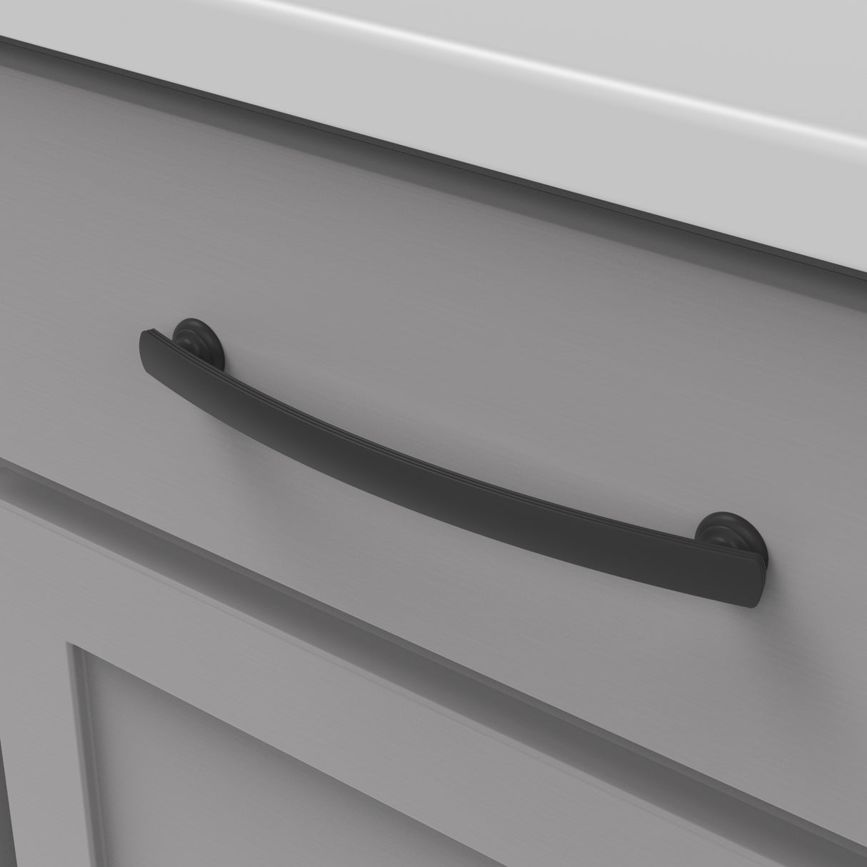 HICKORY American Diner Handle Cabinet Pulls in Matte Black (+7 Sizes)