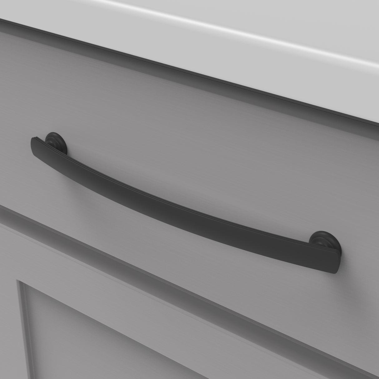 HICKORY American Diner Handle Cabinet Pulls in Matte Black (+7 Sizes)