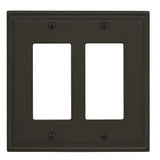 AMEROCK Mulholland GFI Rocker Wall Plate in Black Bronze (+3 Styles)