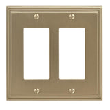 AMEROCK Mulholland GFI Rocker Wall Plate in Golden Champagne (+3 Styles)