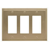 AMEROCK Mulholland GFI Rocker Wall Plate in Golden Champagne (+3 Styles)