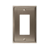 AMEROCK Mulholland GFI Rocker Wall Plate in Satin Nickel (+3 Styles)