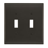 AMEROCK Candler Toggle Switch Wall Plate in Black Bronze (+3 Styles)