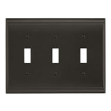 AMEROCK Candler Toggle Switch Wall Plate in Black Bronze (+3 Styles)