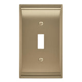 AMEROCK Candler Toggle Switch Wall Plate in Golden Champagne (+3 Styles)