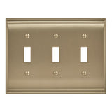 AMEROCK Candler Toggle Switch Wall Plate in Golden Champagne (+3 Styles)