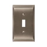 AMEROCK Candler Toggle Switch Wall Plate in Satin Nickel (+3 Styles)