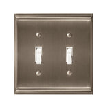 AMEROCK Candler Toggle Switch Wall Plate in Satin Nickel (+3 Styles)