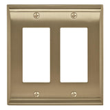 AMEROCK Candler GFI Rocker Wall Plate in Golden Champagne (+3 Styles)