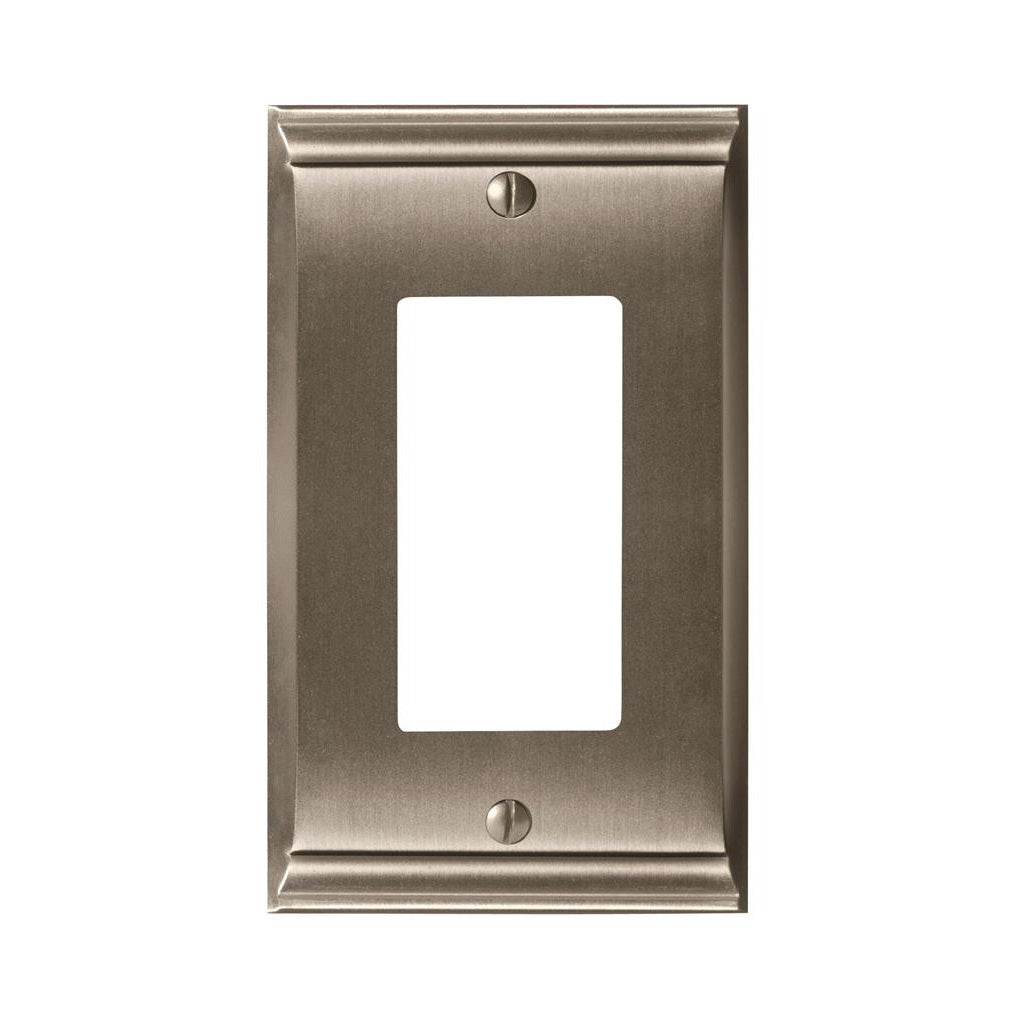 AMEROCK Candler GFI Rocker Wall Plate in Satin Nickel (+3 Styles)