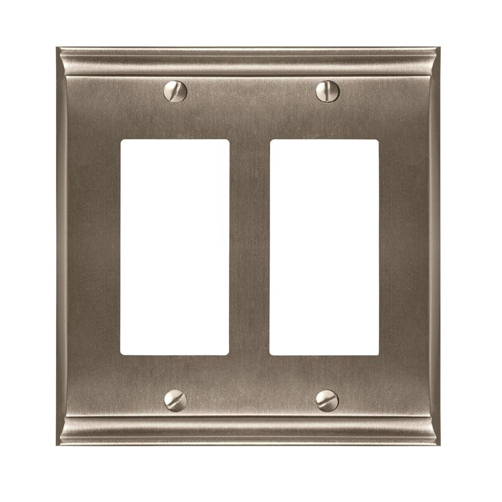 AMEROCK Candler GFI Rocker Wall Plate in Satin Nickel (+3 Styles)