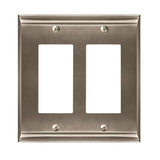 AMEROCK Candler GFI Rocker Wall Plate in Satin Nickel (+3 Styles)