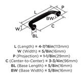 AMEROCK Kane Handle Pulls in Black Bronze (+8 sizes)