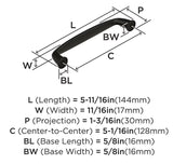 AMEROCK Kane Handle Pulls in Black Bronze (+8 sizes)