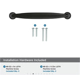 AMEROCK Kane Handle Pulls in Black Bronze (+8 sizes)