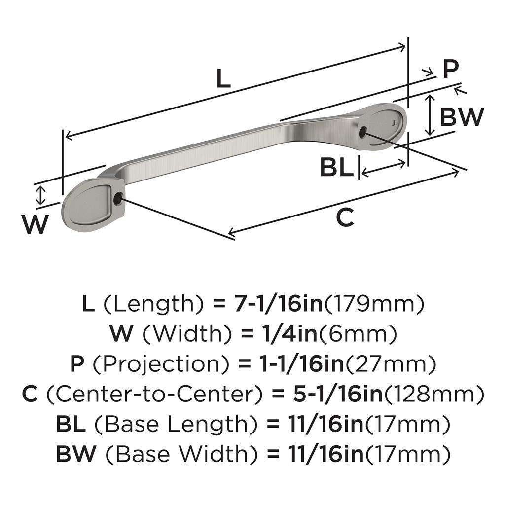 AMEROCK Ravino Cabinet Handles in Polished Chrome