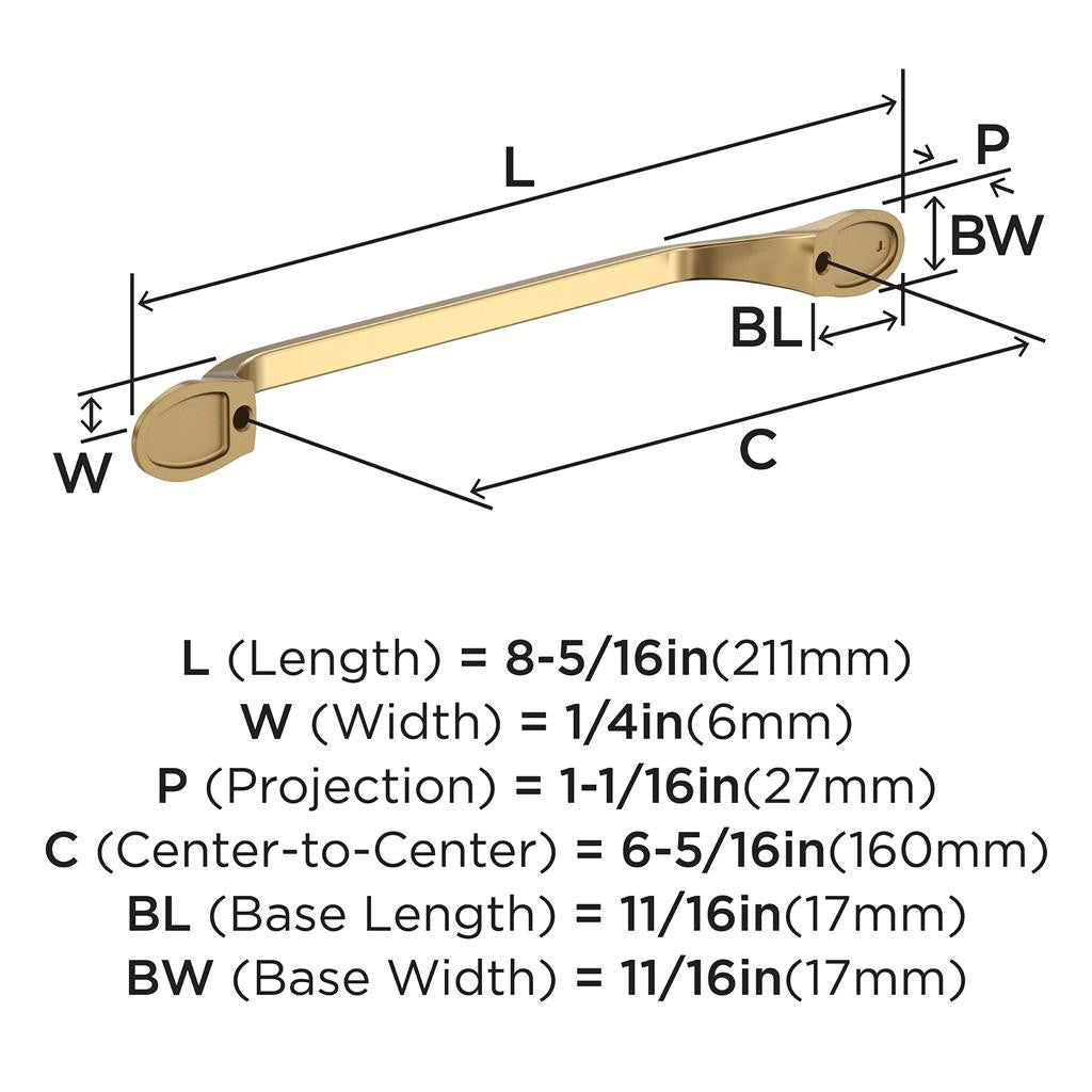 AMEROCK Ravino Cabinet Handles in Champagne Bronze