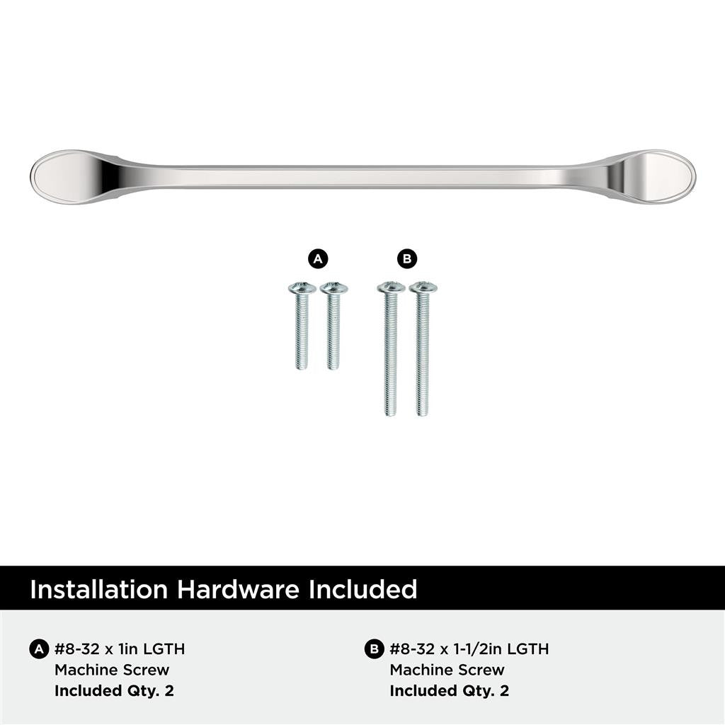 AMEROCK Ravino Cabinet Handles in Polished Chrome