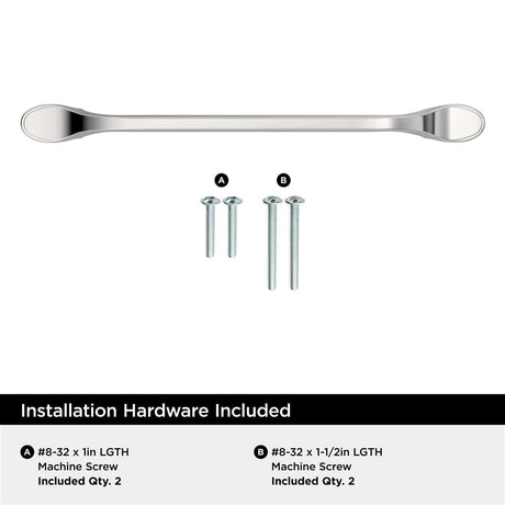AMEROCK Ravino Cabinet Handles in Polished Chrome