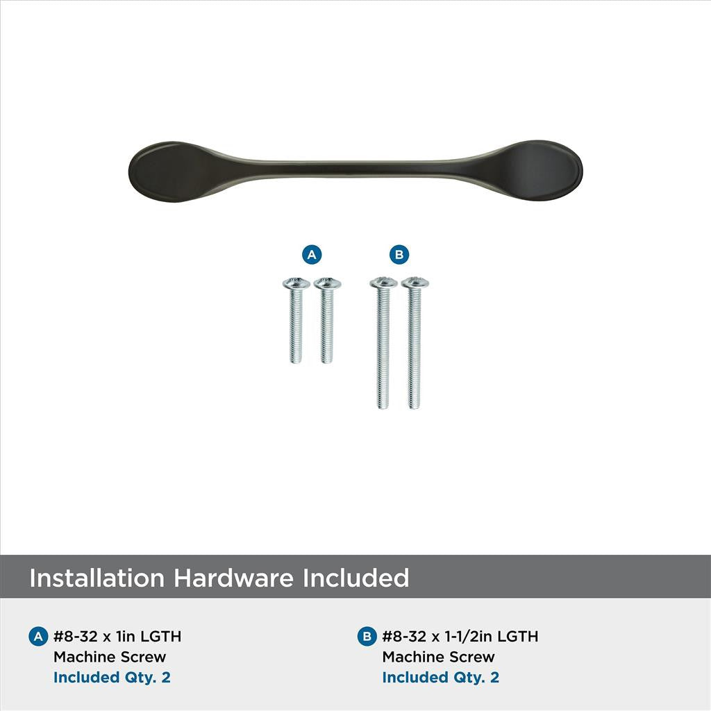 AMEROCK Ravino Cabinet Handles in Flat Black