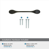 AMEROCK Ravino Cabinet Handles in Flat Black