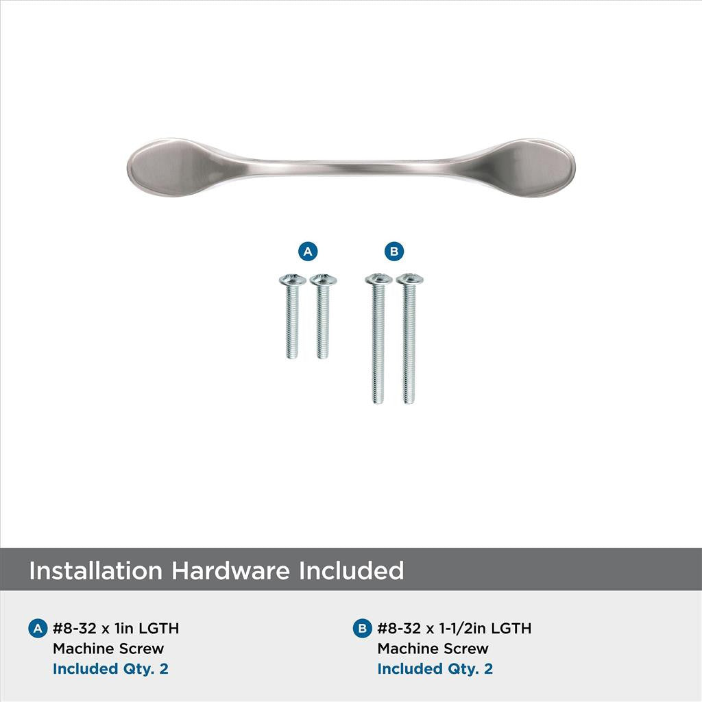 AMEROCK Ravino Cabinet Handles in Satin Nickel