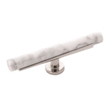 BELWITH KEELER Firenze Bar Cabinet Knob in White and Polished Nickel (+2 Sizes)