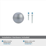 AMEROCK Ravino 1-1/4" Diameter Cabinet Knob in Polished Chrome