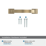 AMEROCK Candler Handle Cabinet Pull in Golden Champagne (+8 Sizes)