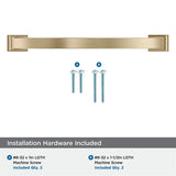 AMEROCK Candler Handle Cabinet Pull in Golden Champagne (+8 Sizes)