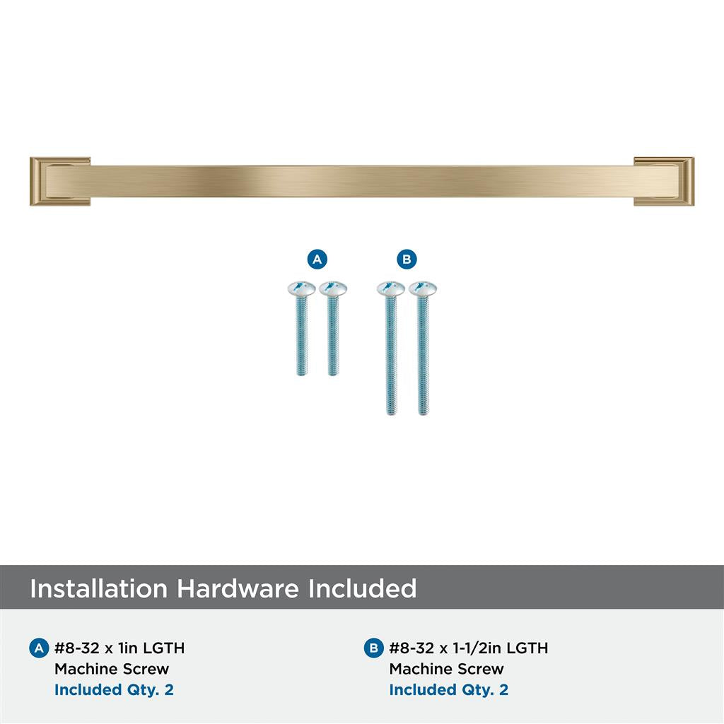 AMEROCK Candler Handle Cabinet Pull in Golden Champagne (+8 Sizes)