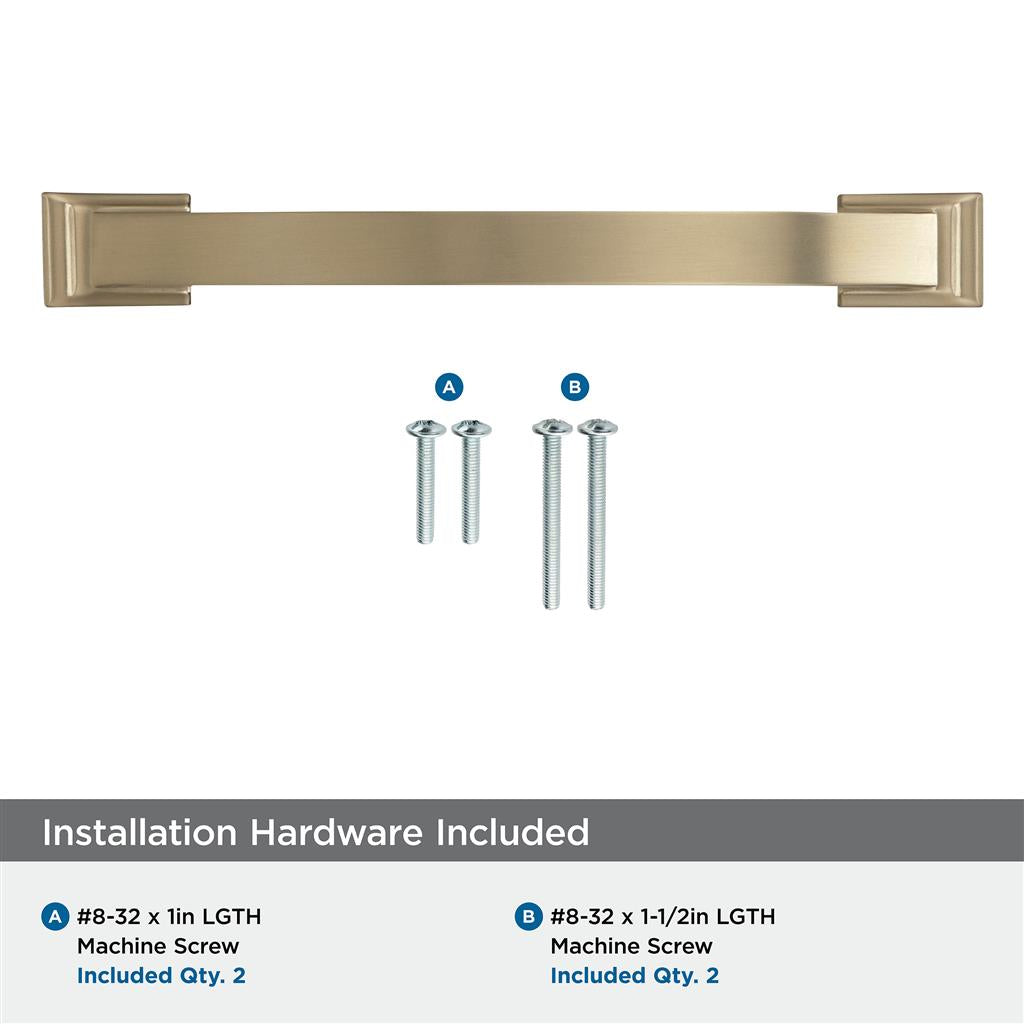 AMEROCK Candler Handle Cabinet Pull in Golden Champagne (+8 Sizes)