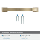 AMEROCK Candler Handle Cabinet Pull in Golden Champagne (+8 Sizes)