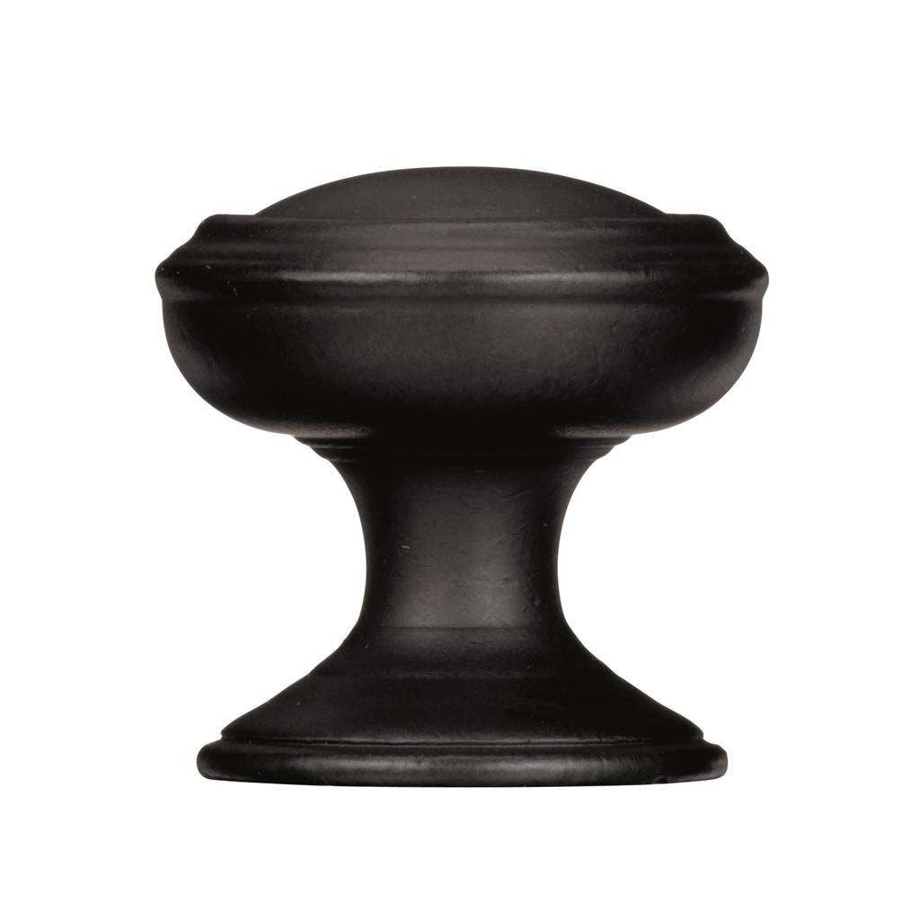 AMEROCK Revitalize 1-1/4" Diameter Cabinet Knob in Black Bronze BP55342BBR Sideview