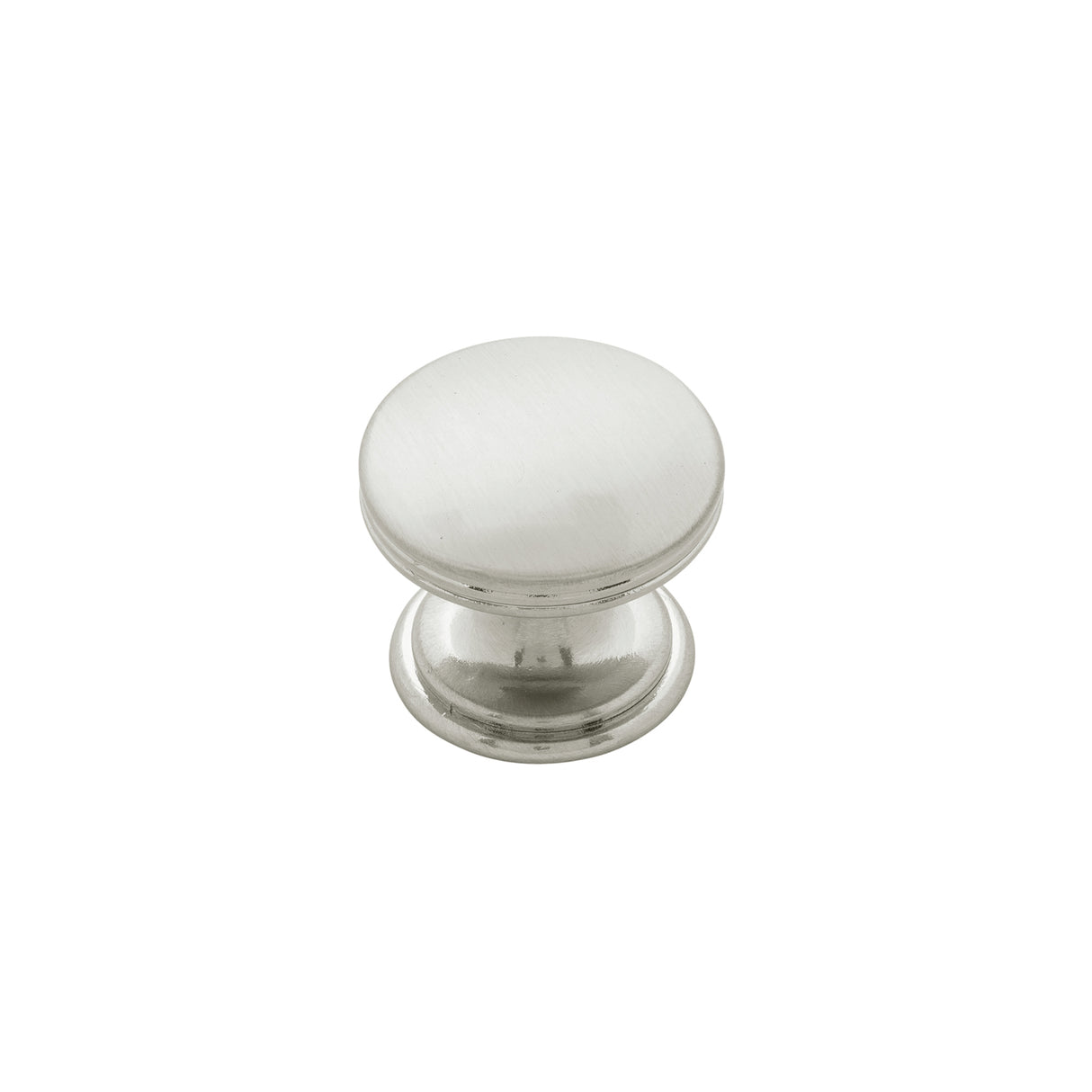 HICKORY American Diner Round Cabinet Knob in Satin Nickel (+2 Sizes)