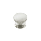 HICKORY American Diner Round Cabinet Knob in Satin Nickel (+2 Sizes)