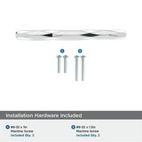 AMEROCK St. Vincent Geometric Bar Pulls in Polished Chrome (+6 Sizes)