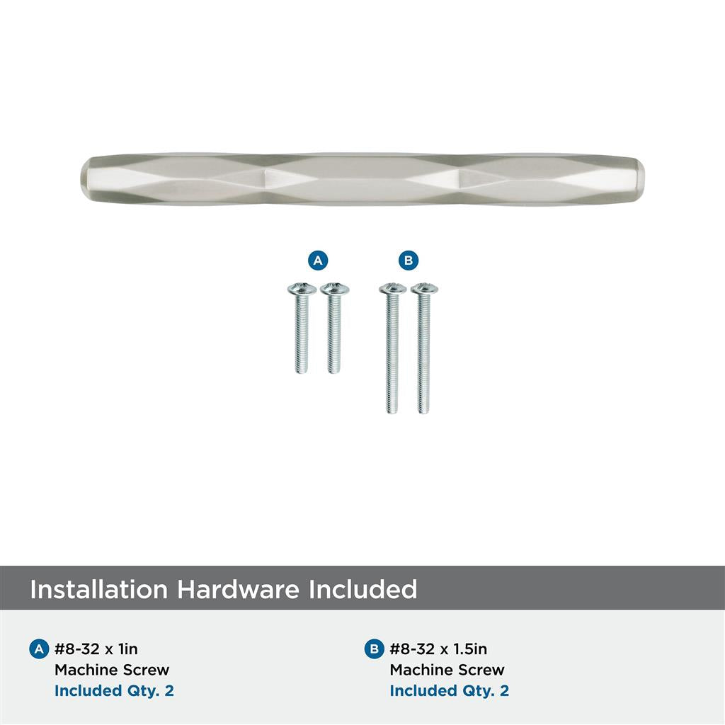 AMEROCK St. Vincent Geometric Bar Pulls in Satin Nickel (+6 Sizes)