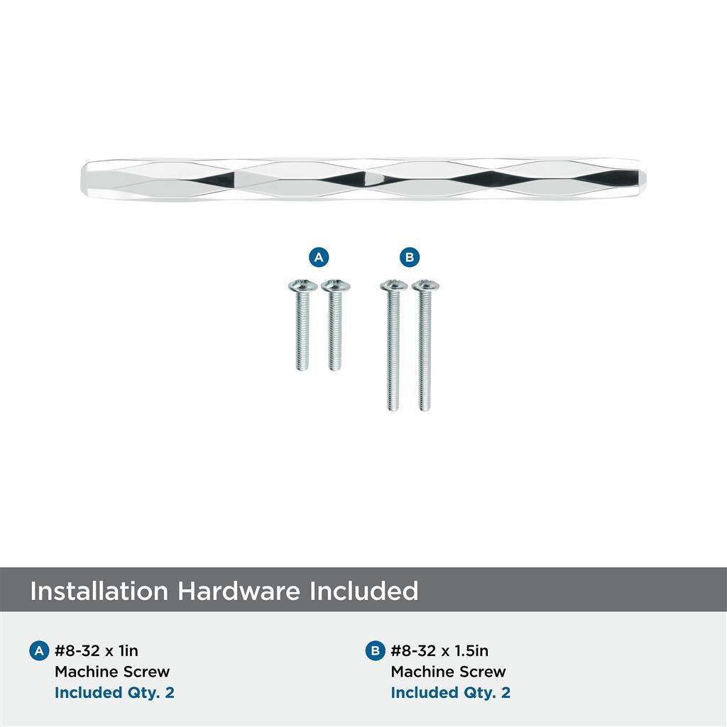 AMEROCK St. Vincent Geometric Bar Pulls in Polished Chrome (+6 Sizes)