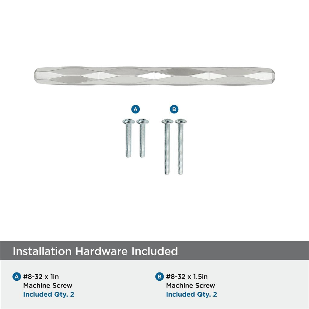 AMEROCK St. Vincent Geometric Bar Pulls in Polished Nickel (+6 Sizes)