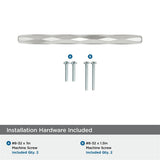 AMEROCK St. Vincent Geometric Bar Pulls in Polished Nickel (+6 Sizes)